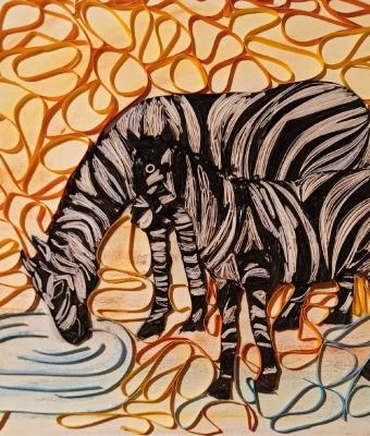 zebra-with-chicken