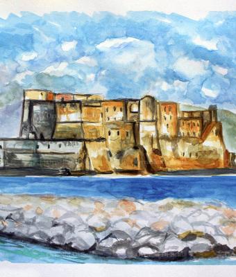 acquerello-napoli-castel-dell
