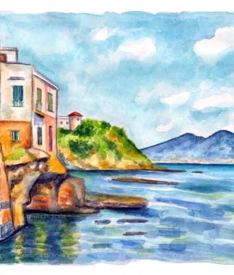 acquerello-marechiaro-napoli