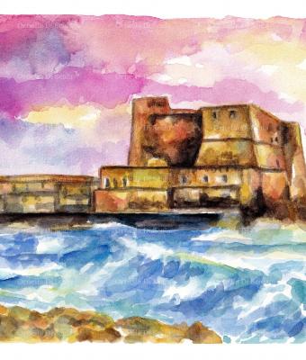 acquerello-napoli-castel-dell