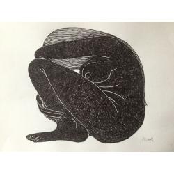 nudo-nero-accovacciato