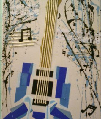 chitarra-blu-luce