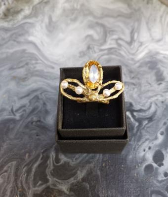anello-in-bronzo-con-citrino-d