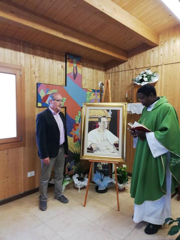 donazione-quadro-giovanni-paolo-i-alla-parrocchia-di-arischia