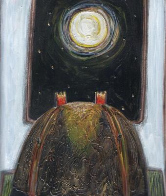 due-torri-rosse-sotto-la-luna