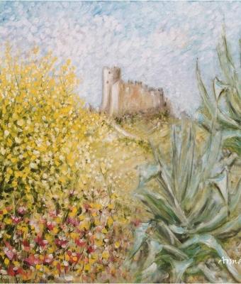 paesaggio-con-castello-tra-aga
