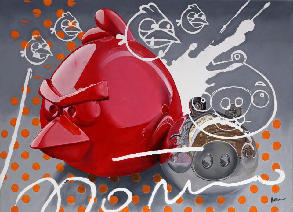 red-silver-piggie