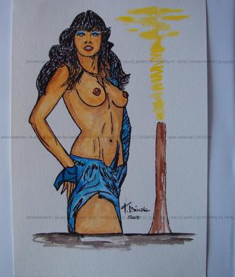 nudo-la-ragazza-dai-capelli-c