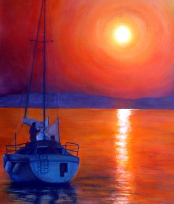barca-al-tramonto