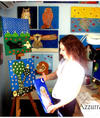 azzurra-nel-suo-studio