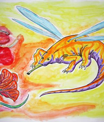 humming-bird-reptile-dragonfly