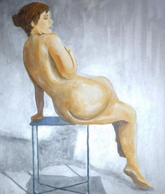 nudo-seduto