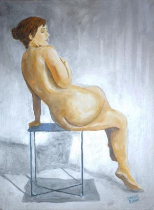 nudo-seduto