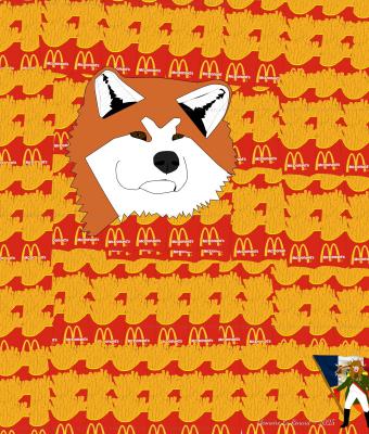 akita-inu-dipped-in-mcdonald-s