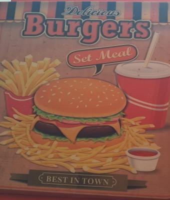 vintage-burger-set-poster