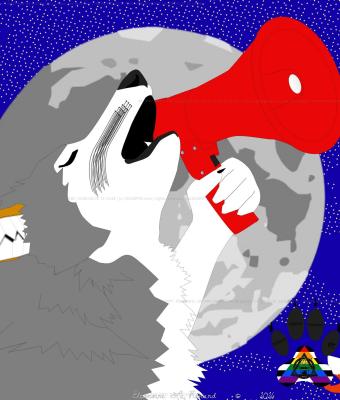 howling-into-the-megaphone
