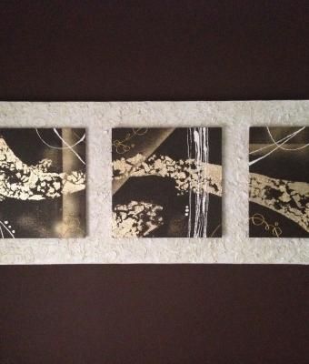 quadro-astratto-con-foglia-oro