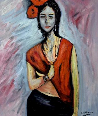 dama-in-scialle-rosso