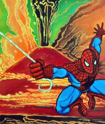 spidey-on-vesuvio