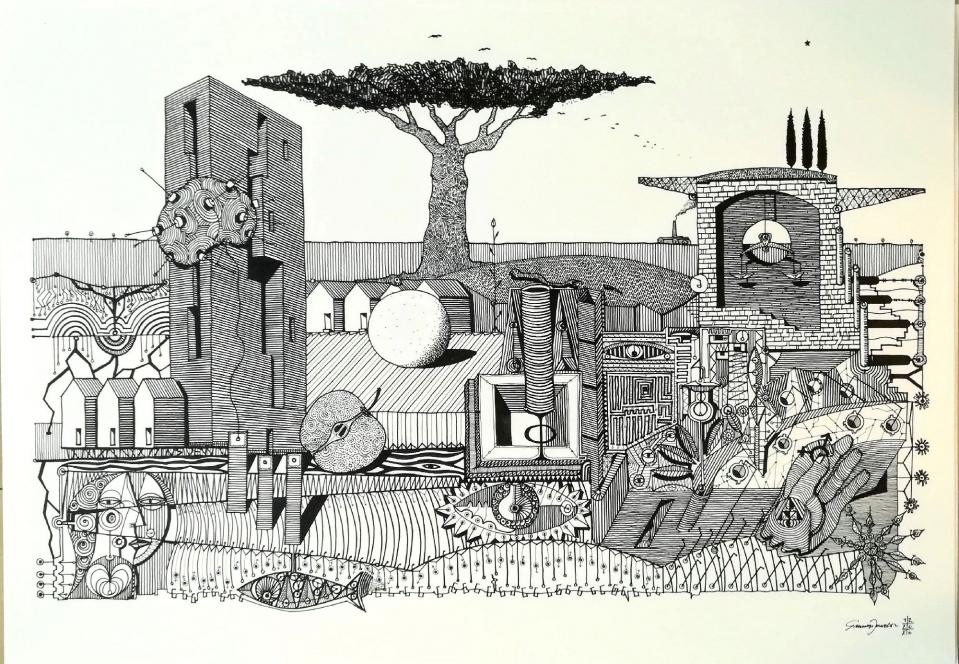 inside