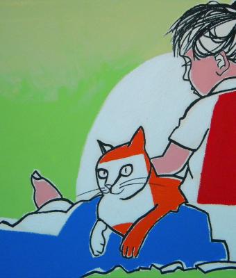little-girl-wiht-cat