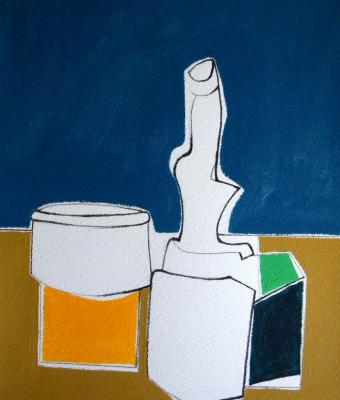 bottle-and-other-items-on-a-ta