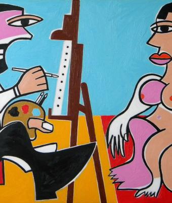 le-peintre-et-son-modle