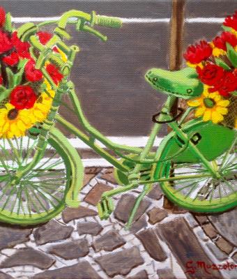 bicicletta-verde-con-fiori