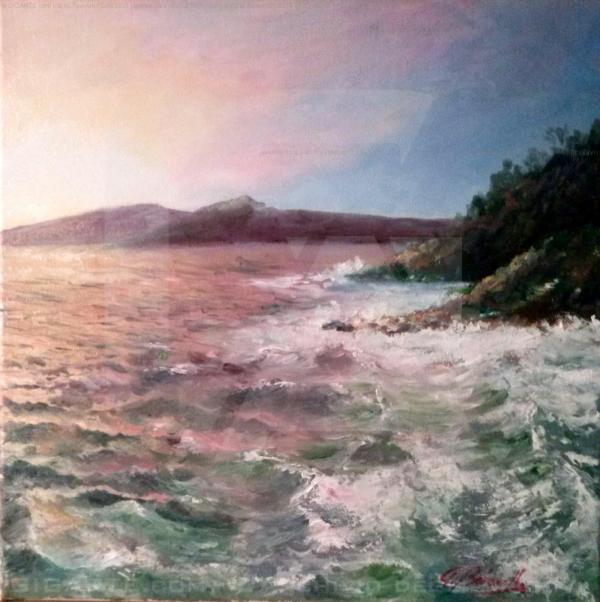 zoagli-mareggiata-al-tramonto