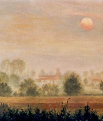 tramonto-nella-nebbia
