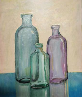 bottiglie-olio-su-telasuppor