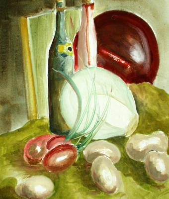 stilleben-mit-flasche-und-kohl