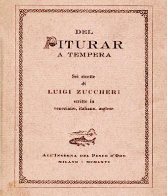 del-piturar-a-tempera-sei-ricette-scritte-in-veneziano-italiano-inglese-disegni-e-6-tavole-a-colori-applicate