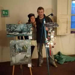 conl-artista-osvaldo-neirotti-presso-la-palazzina-di-caccia-di-stupinigitoa-natale-reale-2019