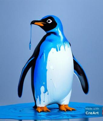 pinguino-a-vernice-blu