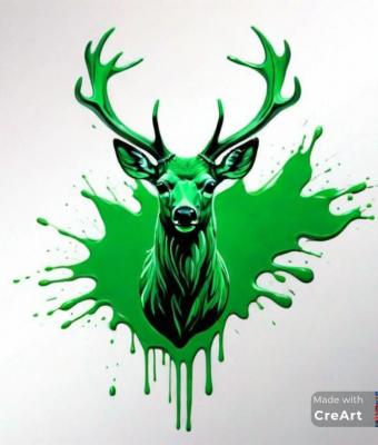 cervo-a-vernice-verde