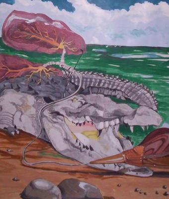 crocodile-emphisema