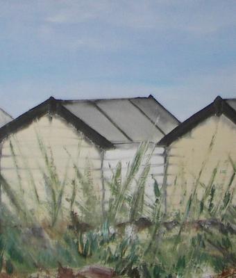 le-cabine-sulla-spiaggia-deser