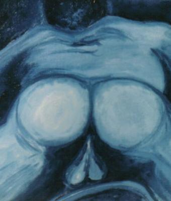 nudo-sdraiato-di-spalle