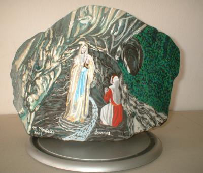 michele-montalto-presenta-la-sua-ultima-opera-dal-titolo-quot-madonna-di-lourdes-e-bernadettaquot