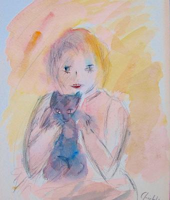 bimba-con-gatto