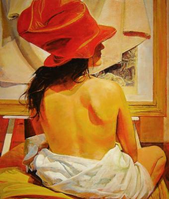 la-donna-con-il-cappello-rosso
