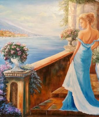 donna-in-blu-sulle-scale