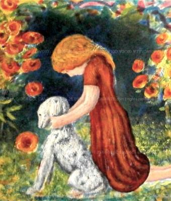 la-fanciulla-gioca-col-cane