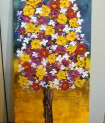 albero-con-fiori-materici