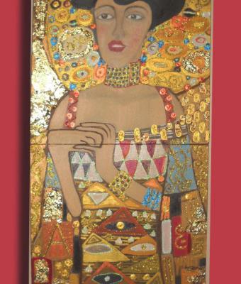 klimt-donna-con-mantello