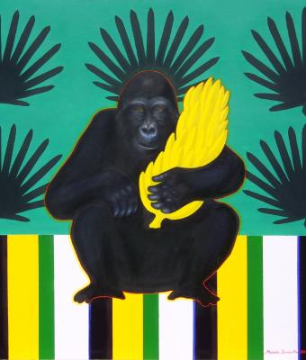 scimmiona-con-banane