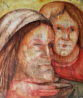 padre-e-figlio-affresco
