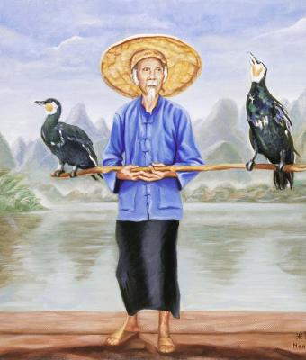 pescatore-con-cormorani