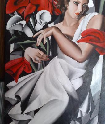 donna-con-velo-rosso